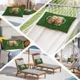 thumbnail image 6 of St Patrick's Day Pillow Covers, Linen Long Throw Pillow Case, Vintage Shamrocks Golden Beer Green Leaf Holiday Pillow Protector Decorative Cushion Cover for Living Room/Bedroom 20" x 26", 6 of 8