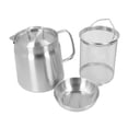 thumbnail image 1 of Olla Coladora de Aceite con Cesta y Tapa de Acero Inoxidable 304 2L para Cocina, 1 of 9