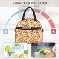 thumbnail image 4 of Naloa Scandinavian Alphabet2 Print Lunch Bag for Women & Men Insulated Lunch Box or Cooler Lunch Tote Bags for Work, Travel, Outdoor, 4 of 5