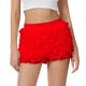 thumbnail image 1 of Krdevn Women's Lolita Ruffle Shorts Kawaii Lace Pumpkin Pants Elastic Waist Sweet Layered Pettipants Cute Spring Gothic Fashion Stretch,Size M, 1 of 4