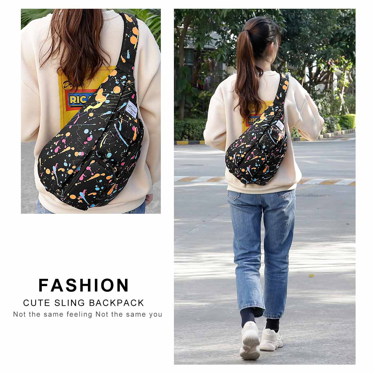 cute sling backpack