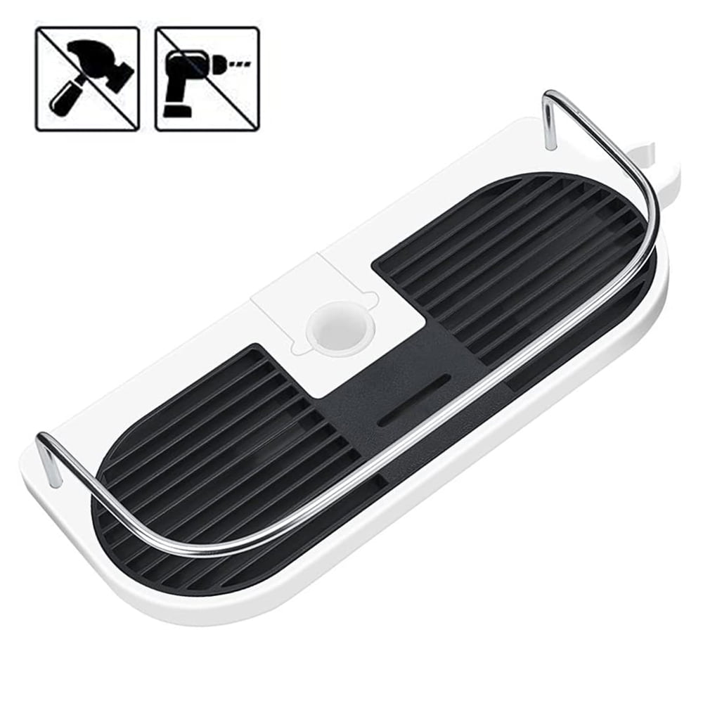 Plastic Shower Shelf Bathroom Shelf Shower Rack Basket, Can Be Assembled Without Drilling