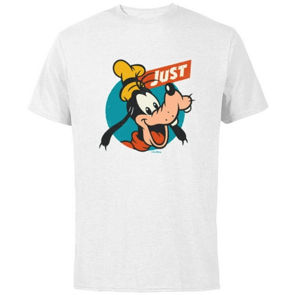 Disney Just Goofy Vintage Classics Retro Funny - Short Sleeve Cotton T-Shirt for Adults - Customized-White