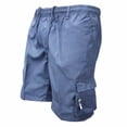 thumbnail image 2 of Cargo Shorts for Men Twill Shorts Hiking Work Short Knee Length Lightweight Casual Summer Pants with Pockets Gray 2XL, 2 of 4