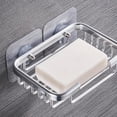 thumbnail image 2 of 1 Pcs Adhesive Hooks Screw Hanging Wall Hooks Transparent Waterproof Reusable Seamless Sticky Hooks for Stainless Steel Magnetic Knife Holder(5.8 x 3.8cm), 2 of 8