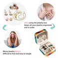 thumbnail image 4 of Butterfly Travel Portable Jewelry Box - Square Organizer Box with Bracelet Holder, Earring Organizer – Store Rings, Earrings, Necklaces, Bracelets, and More! Suitable for Girls and Women, 4 of 6
