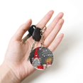thumbnail image 5 of Naloa Traditional Scandinavian Dwarf Print Round Keychain Keychain Key Ring, Key Tag, Key Chain Bulk for Gift Accessories (Round), 5 of 7