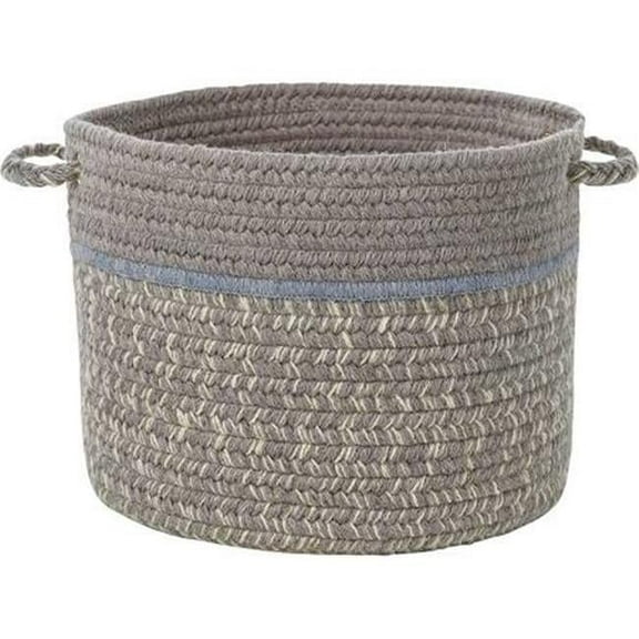 Rhody Rug CC48B018X012S 18 x 12 in. Casual Comfort Silvermist Banded Basket