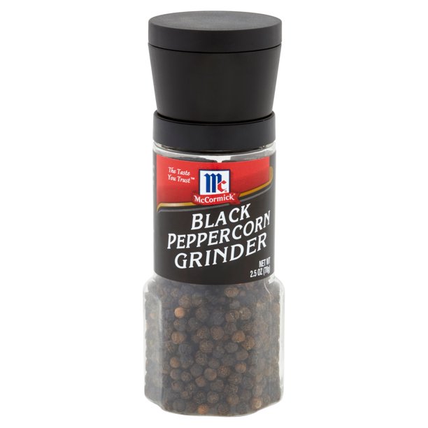 McCormick Black Peppercorn Grinder, 2.5 OZ