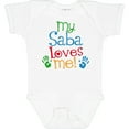 thumbnail image 3 of Inktastic My Saba Loves Me Boys or Girls Baby Bodysuit, 3 of 5