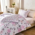 thumbnail image 4 of Koniroom 2PCS Lavender Purple Floral Comforter Set Queen Size, Kids Teen Girls Watercolor Botanical Bedding Sets with Cute Flowers for Children, 4 of 8