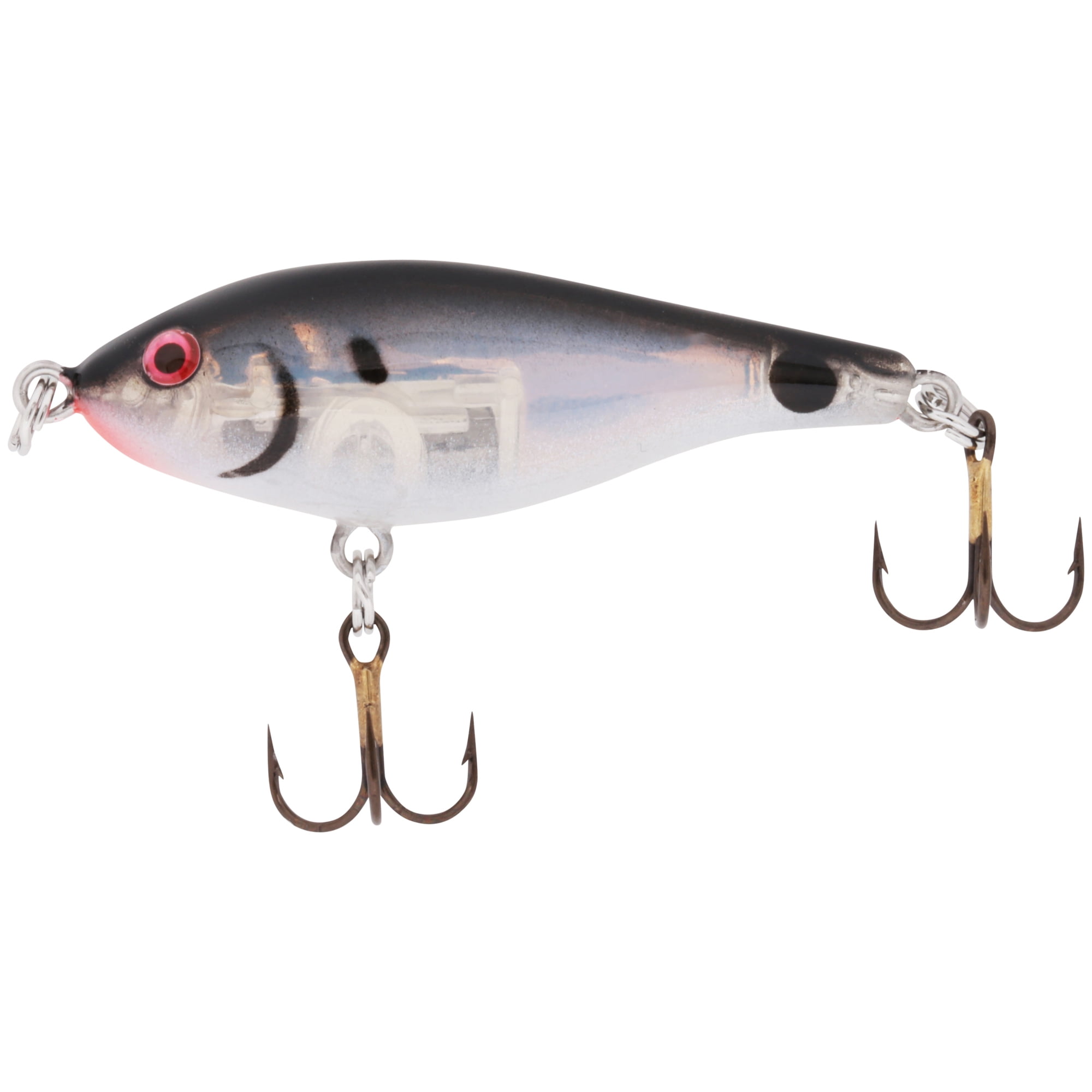 Rebel Raider Fishing Hard Bait, Silver Flash Black 1 5/8 in 1/8 oz ...