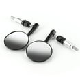 thumbnail image 2 of Motorbike Accessory,Handlebar Round Rearview Mirror Black Round Rearview Mirror Motorcycle Rearview Mirror State-of-the-Art Design, 2 of 8