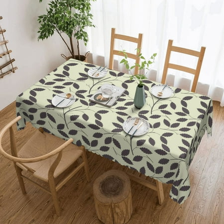 

Tablecloth Leaves Seamless Background Table Cloth For Rectangle Tables Waterproof Resistant Picnic Table Covers For Kitchen Dining/Party(54x72in)