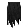 Latin Dance Skirt Women's 2024 New Spell Layer Tassel Skirt National
