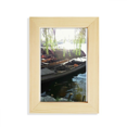 thumbnail image 1 of Willow y proa Escritorio de madera Arte Pintura 5x7 pies Marco de foto, 1 of 4