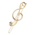 thumbnail image 3 of 4 piezas horquilla clip aleación nota cristal broche de para el cabello niñas sombreros, 3 of 9
