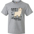 thumbnail image 3 of Inktastic Auntie's You Say Alpaca My Bags Youth T-Shirt, 3 of 5