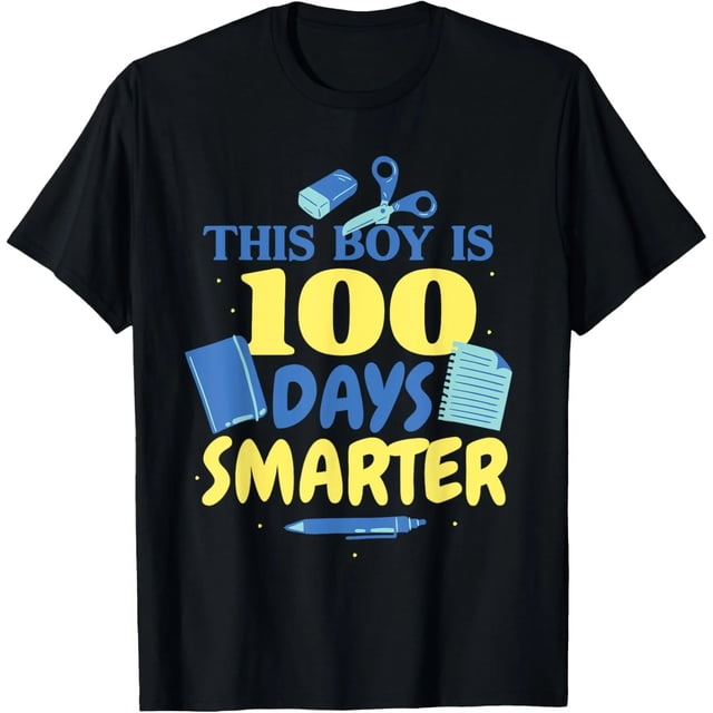 Camiseta de Niña "100 Días Más Inteligente" - Celebración de 100 Días de Escuela