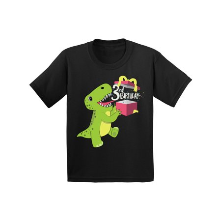 Boys Blue Dinosaur (Awkward Styles Dinosaur Birthday Toddler Shirt Gifts for 3 Year Old Birthday Boy Shirt 3rd Birthday Girl Outfit Dinosaur Gifts for Toddler Dinosaur Themed Birthday Party 3rd Birthday Party)