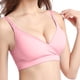 thumbnail image 2 of Gibobby Sujetador deportivo para mujeres Ropa interior para mujeres embarazadas europeas y sin anillo de Botón frontal Sujetador de lactancia Sujetador grande(Rosa,M), 2 of 3