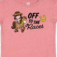thumbnail image 4 of Inktastic Off To The Races with Cowgirl on Horse Girls Baby T-Shirt, 4 of 5