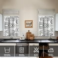 thumbnail image 2 of Mandala Design Kitchen Curtains - Vintage Tier Cafe Curtains for Bathroom Living RV Rod Pocket Window Drapes 36 Inch 2 Panels Set 28"x36" Window Treatment Tiers, 2 of 4
