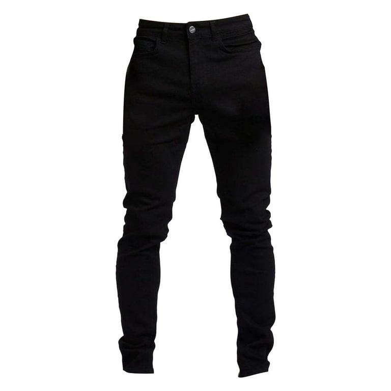 Black skinny leg jeans sales
