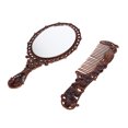 thumbnail image 4 of 1 Set of Girl Hand Mirror Adorable Makeup Mirror Household Mirror with Comb, 4 of 6