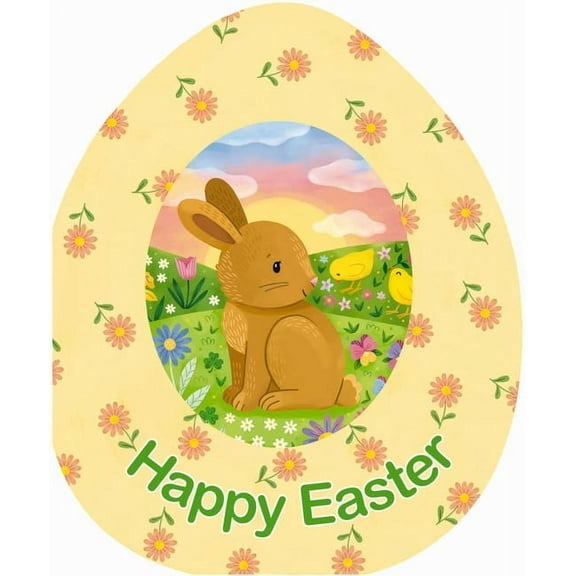 An Easter Egg-Shaped Board Book Happy Easter, (Board Book)