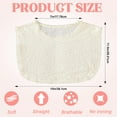 thumbnail image 2 of Camicover 3 Pieces Lace False Collar for Women Modesty Panels Cleavage Cover Lace Crew Collar for Women Under Blouses Favors, 2 of 6