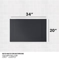 thumbnail image 3 of Canadian Linen Yukon Bath Mats, 2 Pack, 20"x34", Soft Absorbent Bath Mats Washable Lightweight Quick Dry Cotton Shower Picture Frame Design, Dark Grey, 3 of 9
