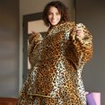 thumbnail image 4 of Catalonia Oversized Blanket Hoodie Sweatshirt, Wearable Sherpa Blanket Pullover, Soft Warm Comfortable Portable Travel Sweater Pillow for Adults Men Women, Gift for Her, 4 of 7