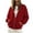 Red, variant on vdgthytj Sweatshirts for Women Full Zip Long Sleeve Drop Shoulder Side Striped Hooded Jackets Fall Winter Athleisure Outerwear with Pockets(X-Large,White)