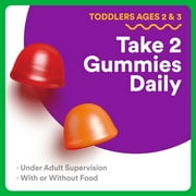 SmartyPants Toddler Organic Multi & Vegetarian Omega 3 Gummy Vitamins with D3, C & B12 - 60ct