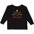thumbnail image 3 of Inktastic No Recipes I'm Italian Boys or Girls Long Sleeve Toddler T-Shirt, 3 of 5