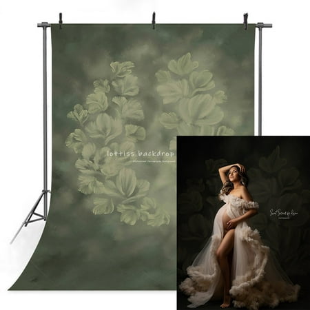 Image of Hand Painting Abstract Floral Backdrop Adult Photography Oil Flower Background Rose Flower Artistic Portrait Child Photostudio