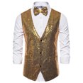 thumbnail image 3 of Gilet Décontracté à Paillettes pour Hommes Automne et Hiver, 3 of 4