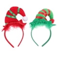 thumbnail image 1 of 2 diademas navideñas con forma de elfo, ideales para fiestas navideñas y festivales., 1 of 7