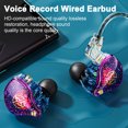 thumbnail image 5 of Kripyery Wired Earphone Stereo Surround with Microphone High Sensitivity Livestreaming Waterproof Phone Call Passive Noise Reduction 3.5mm In-ear Music Sport Gaming Headset Computer Accessories, 5 of 8