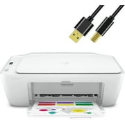 H-P All-in-One Wireless Color Inkjet Printer, Print, Copy, Scan, Wireless USB Mobile Printing with Printer Cable