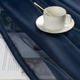thumbnail image 5 of Ruthy's Textile Navy Sheer Curtains Set of 2 Window Panel Drape Pair 54" X 84" Inch for Kitchen Bedroom Children Living Room Yard, 5 of 5