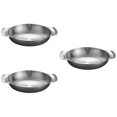 thumbnail image 3 of 3pcs Stainless Steel Pot Double Handle Pan Multi-function Paella Pan Korean Style Pot Kitchen Cooking Pan, 3 of 4
