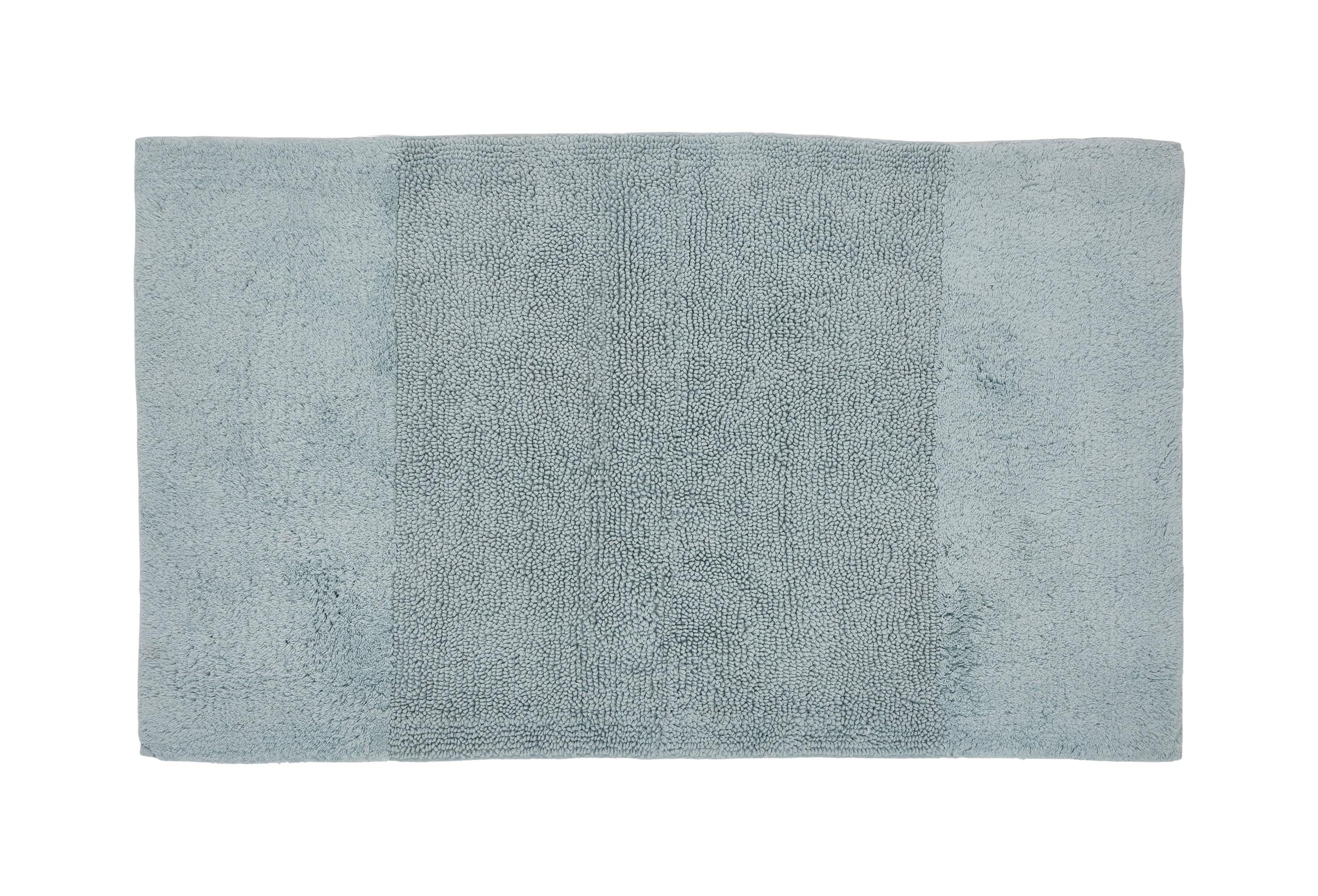 Better Trends 24" x 40" Bathroom Rug 100% Cotton, Soft Tufted Bath Mat, Water Absorbent & Spray Latex Backing Bathroom Rug (Blue) Granada Collection