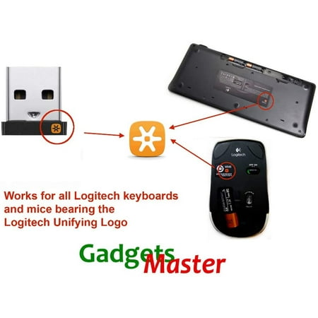 Søgemaskine optimering opretholde aluminium GadgetsMaster C-U0012 3mm USB Unifying Receiver for Logitech Keyboard and  Mouse (2-Pack) | Walmart Canada