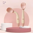 thumbnail image 3 of FACEGA 2Pcs Baby Spoon Set,Soft Silicone Material Silicone Self Feeding Baby,Safe and Non-Toxic Silicone Baby Spoons,Pink, 3 of 7
