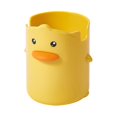 thumbnail image 1 of - Portalápices con forma de pato amarillo de dibujos animados, contenedor creativo de papelería para niños, portalápices, 1 of 5