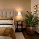 thumbnail image 2 of Juego de 2 apliques de pared AXILAND, pantalla de tela dorada, 120 V, 2 of 6