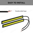 thumbnail image 6 of 2pcs White 12V LED Strip DRL Daytime Running Lights Fog COB Car Lamp Waterproof, 6 of 10