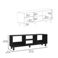 thumbnail image 3 of Dtwnek TV Stand and Coffee Table for Living Room, Office, Black, 3 of 8
